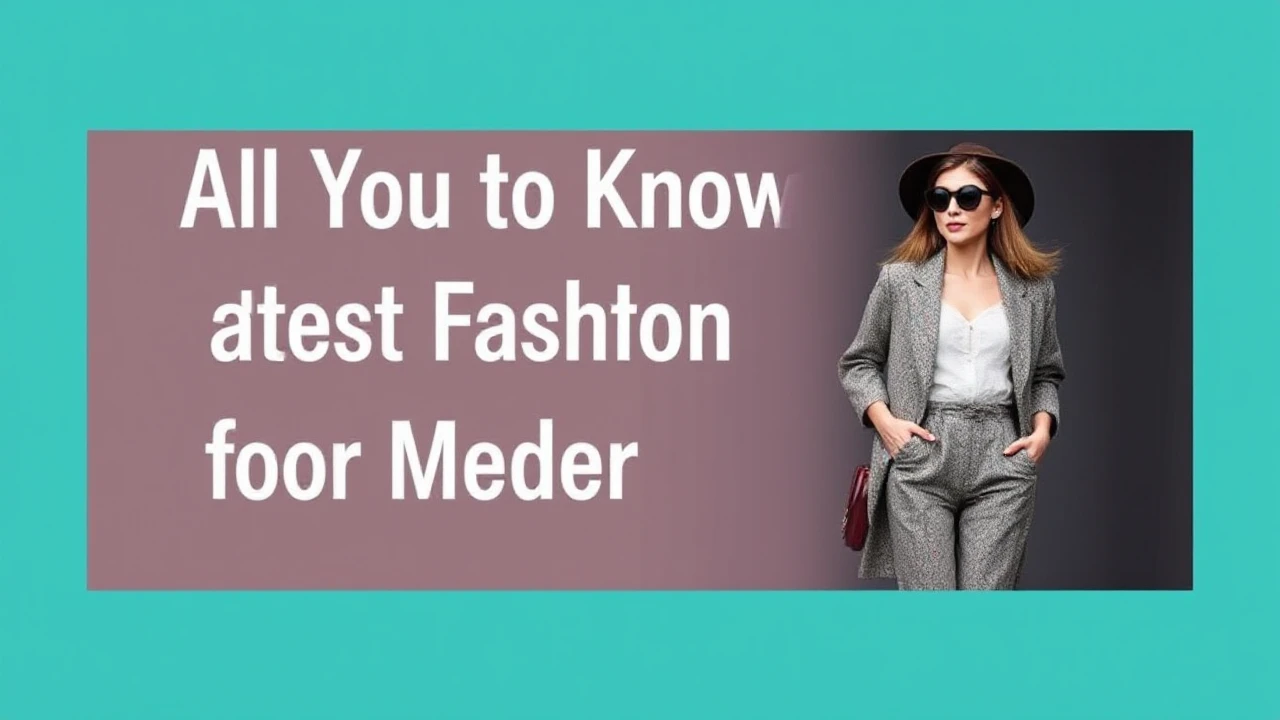 All You Need to Know to Latest Fashion for the Modern Woman