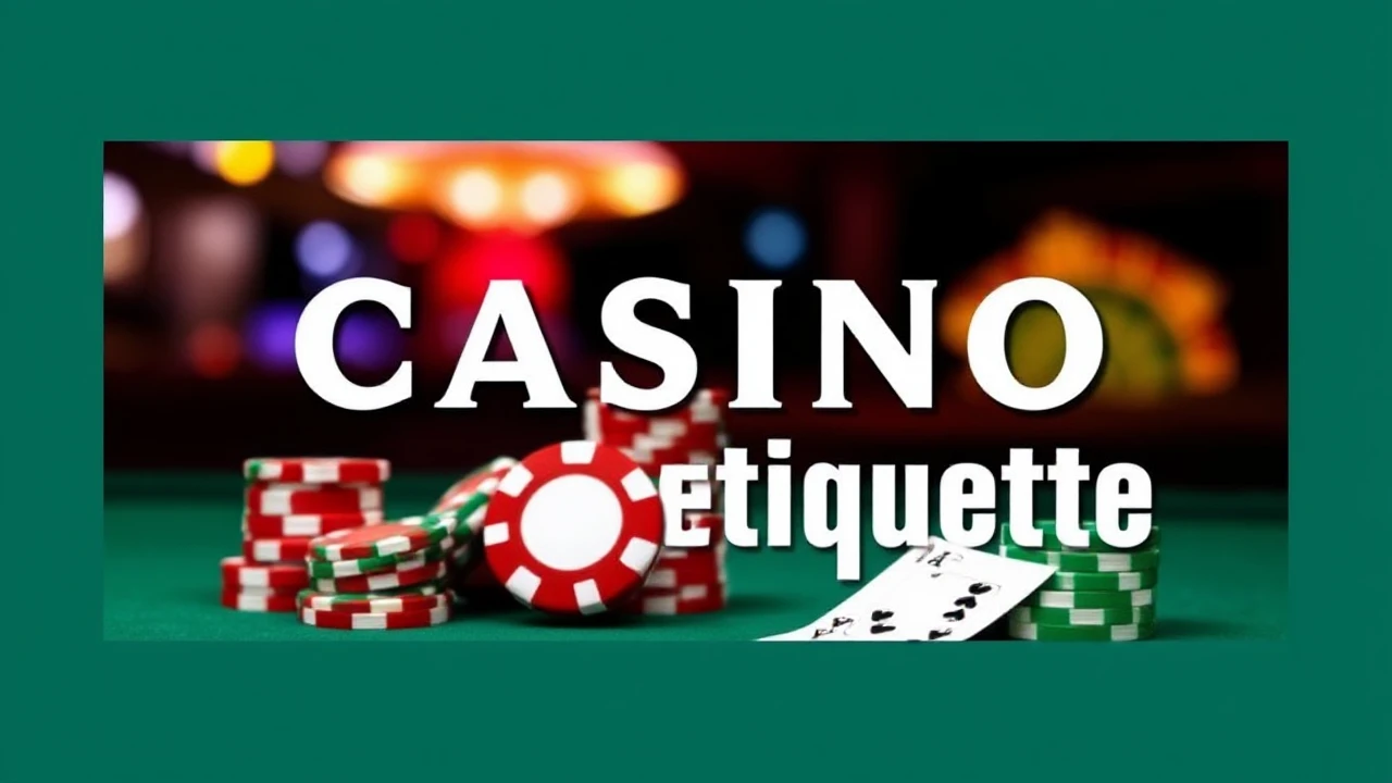 A Comprehensive Manual to Casino Etiquette