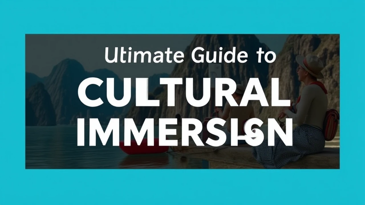 The Ultimate Guide to Cultural Immersion: Embracing Local Traditions While Traveling