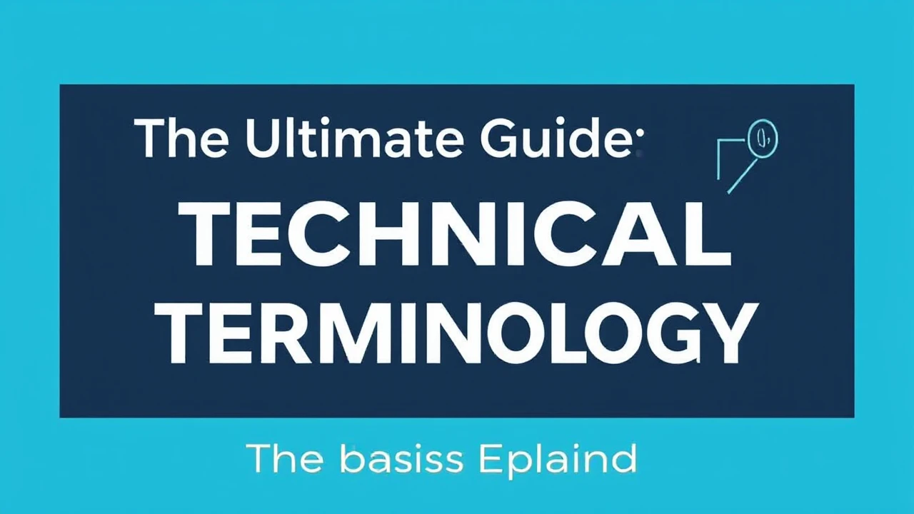 The Ultimate Guide Technical Terminology: The Basics Explained