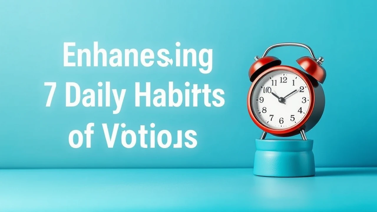 Enhancing Efficiency: 7 Daily Habits of Victorious People
