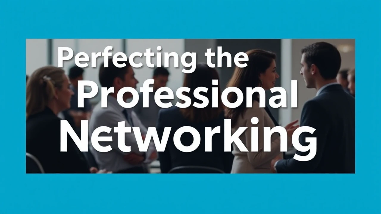 Perfecting the Art of Professional Networking: A Detailed Guide