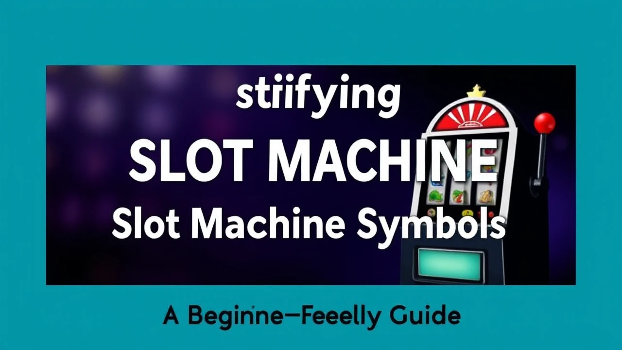 Demystifying Slot Machine Symbols: A Beginner-Friendly Guide