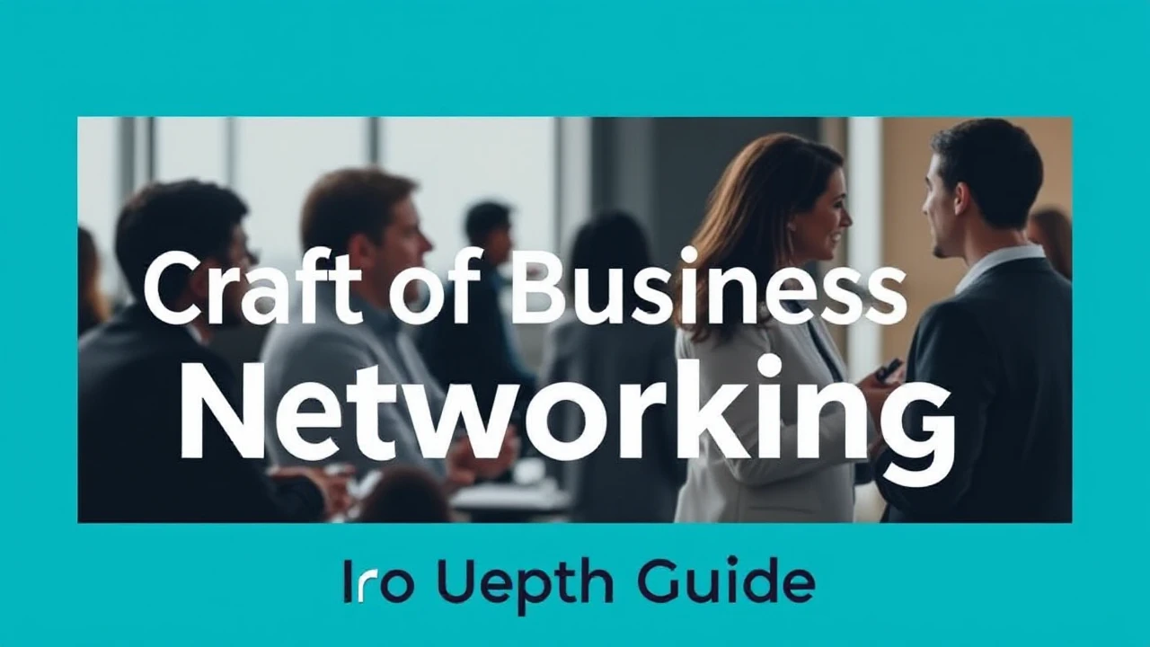 Mastering the Craft of Business Networking: An In-Depth Guide