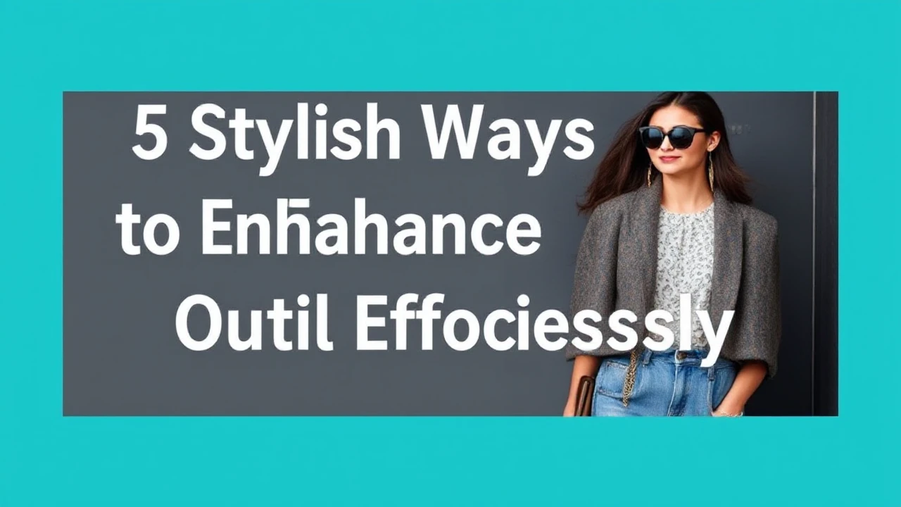 5 Stylish Ways to Enhance Your Outfit Effortlessly