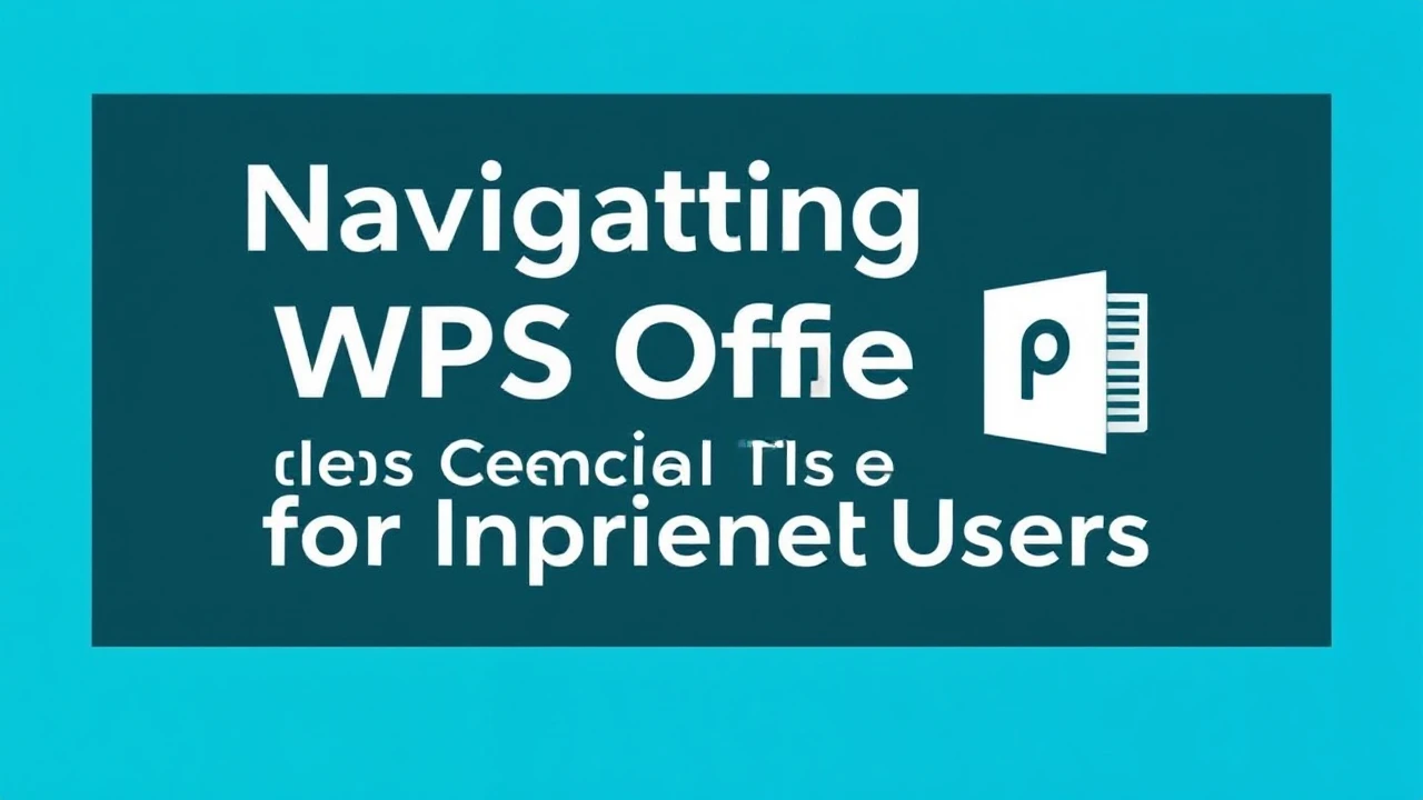 Navigating WPS Office: Crucial Tips for Inexperienced Users