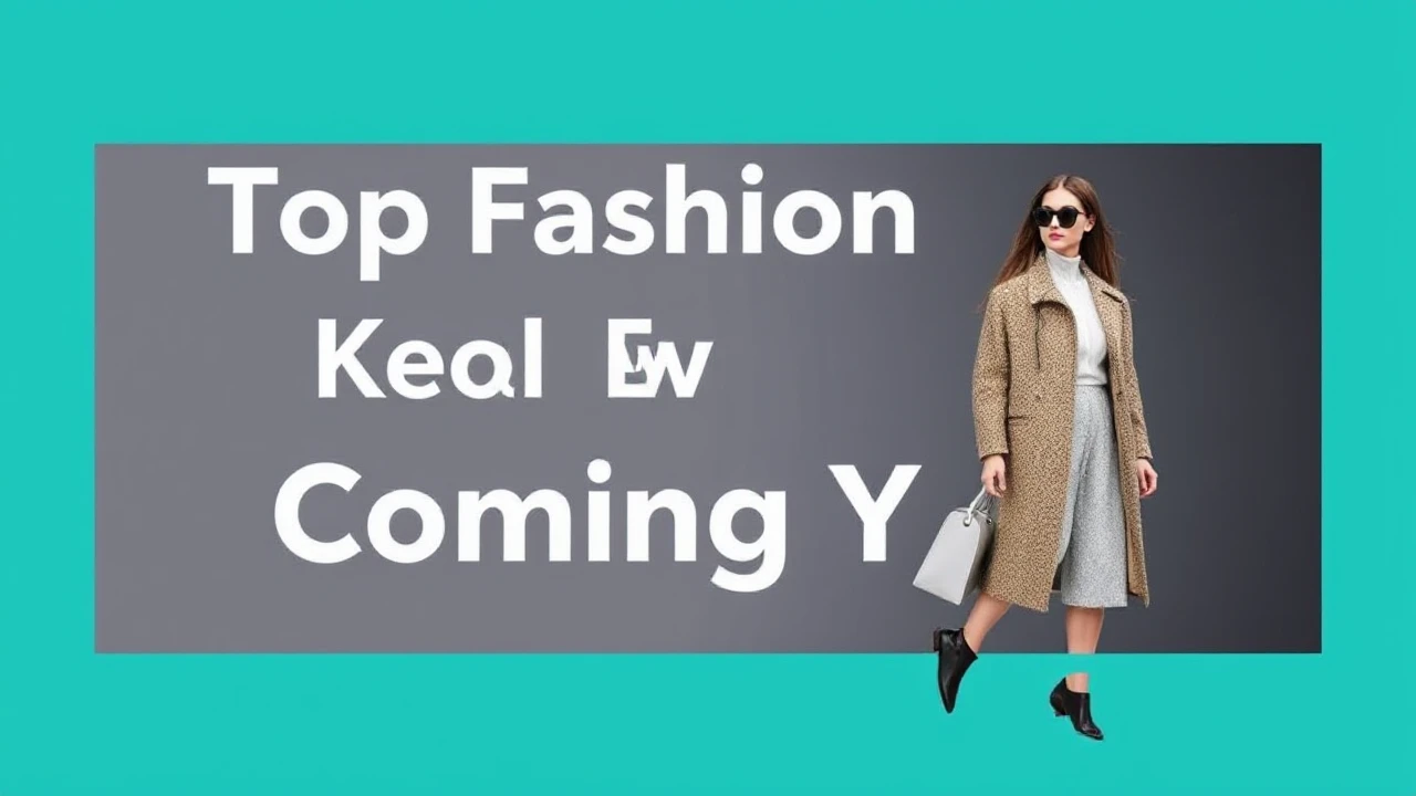 Top Fashion Trends to Keep an Eye on in the Coming Year