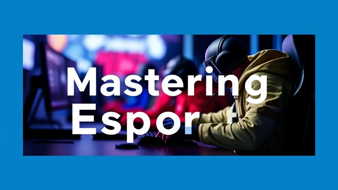 Mastering Esports: An Amateur's Guide to Ruling the Game