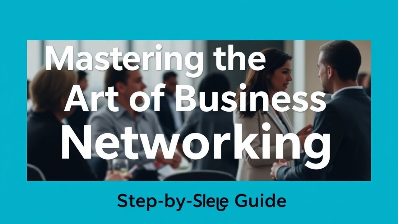 Mastering the Art of Business Networking: A Step-by-Step Guide