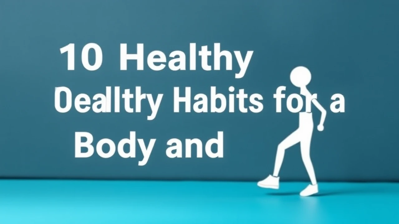 Helpful 10 Healthy Habits for a Robust Body and Mind