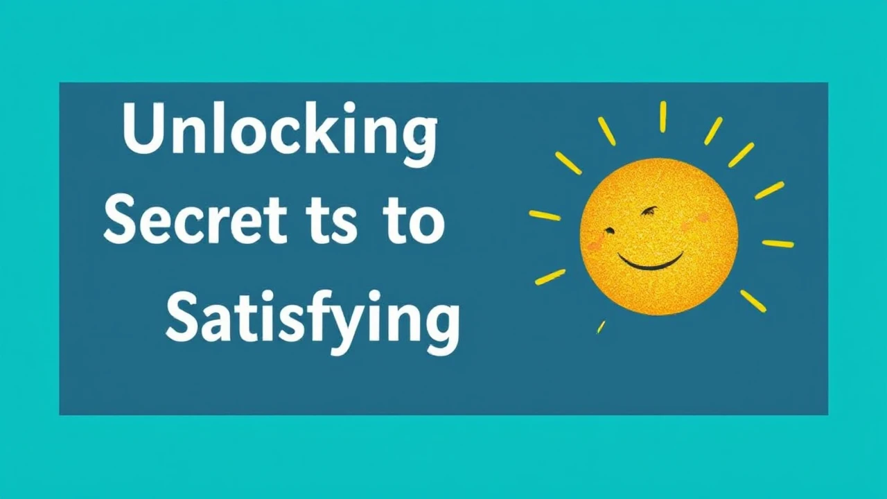 Unlocking the Secrets to a Happy and Satisfying Lifestyle