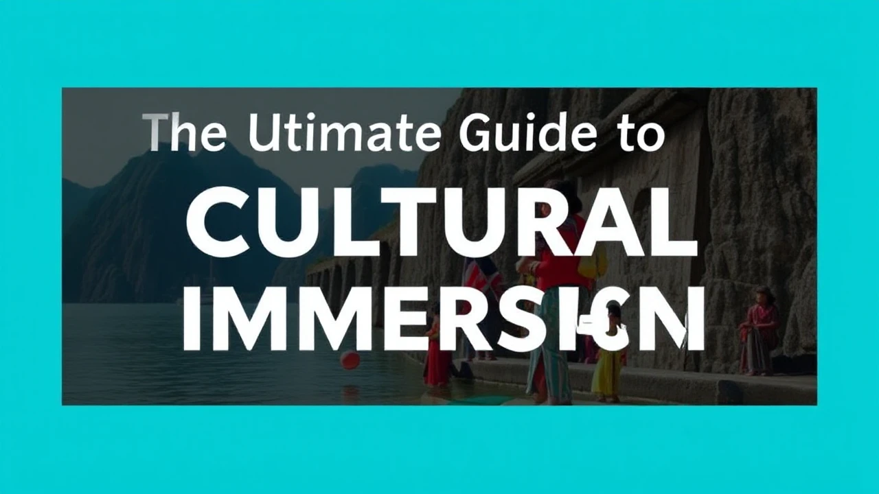 The Ultimate Guide to Cultural Immersion: Embracing Local Traditions While Traveling