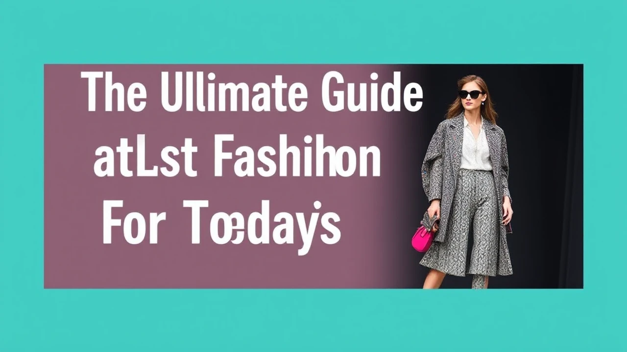 The Ultimate Guide to Latest Fashion for Today's Woman