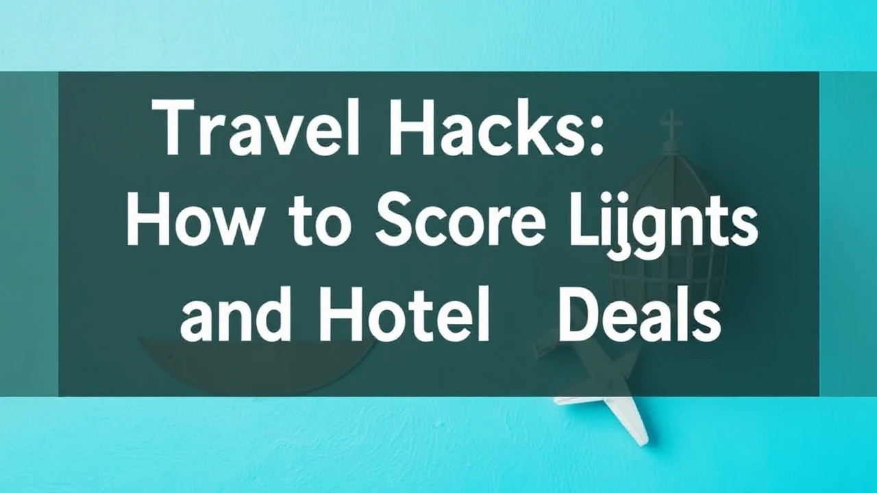 Travel Hacks: How to Score Cheap Flights and Hotel Deals