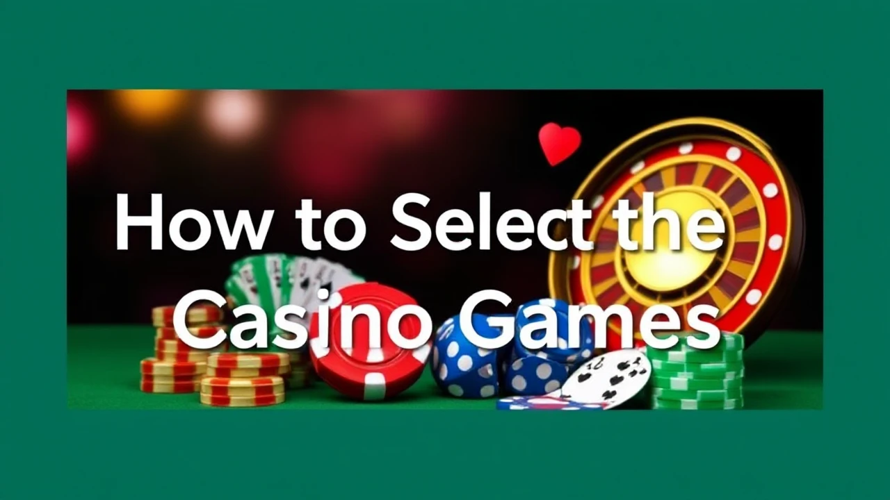 Tips for Beginners: How to Select the Best Casino Games