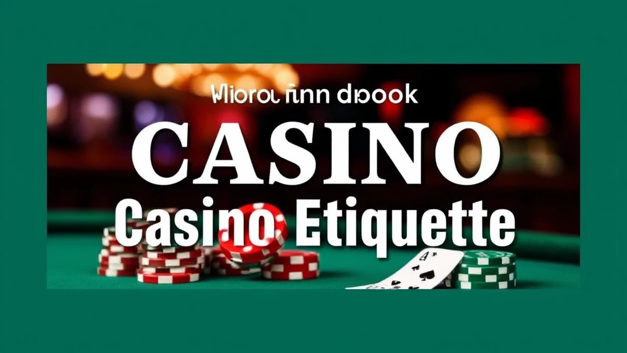 Your Go-To Handbook for Casino Etiquette