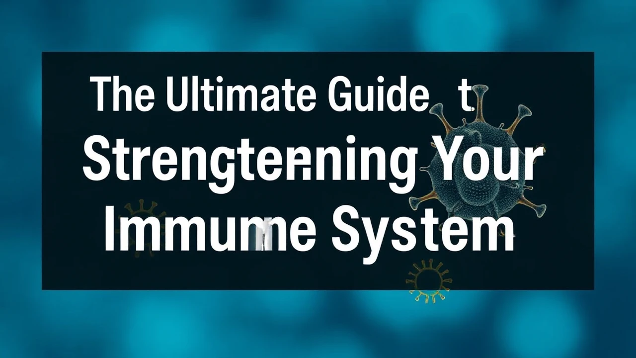 The Ultimate Guide to Strengthening Your Immune System: What You Need to Know