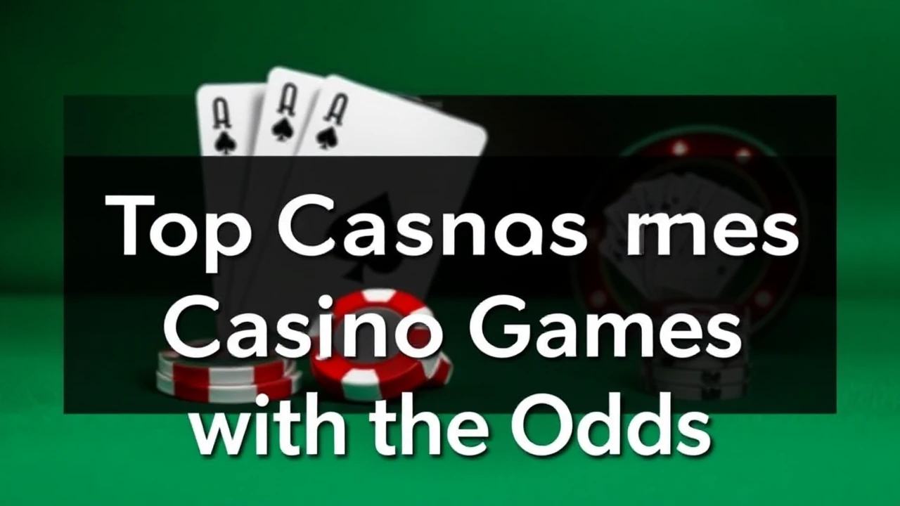 Discovering the Top 5 Casino Games with the Best Odds