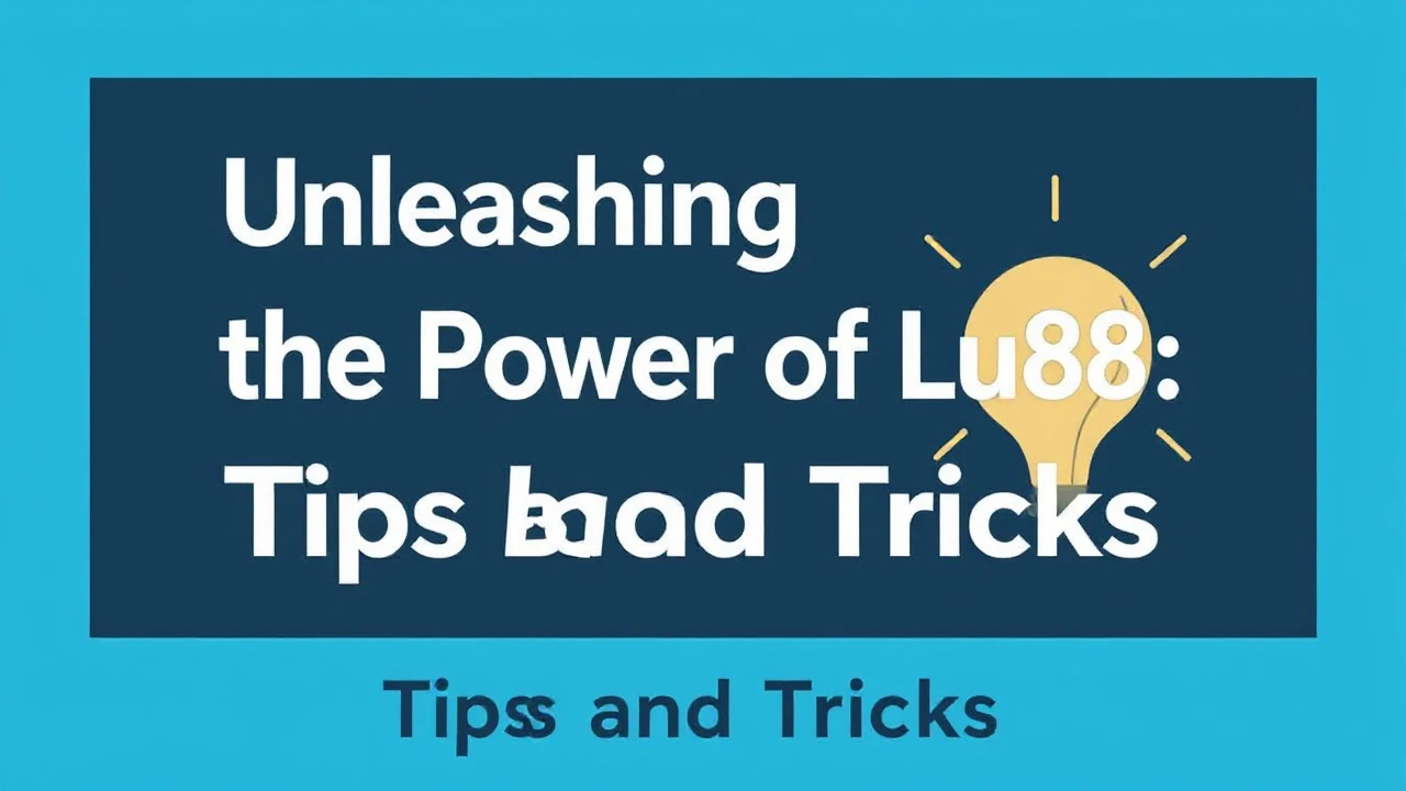 Unleashing the Power of Lu88: Tips and Tricks