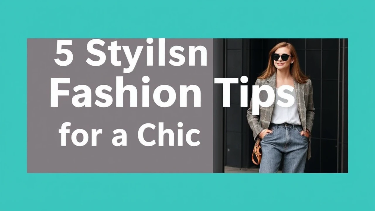 5 Stylish Fashion Tips for a Chic Lifestyle