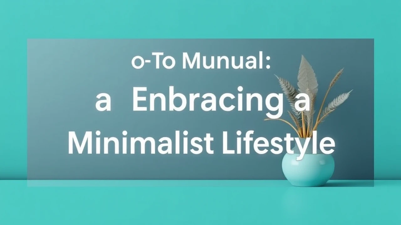 Your Go-To Manual of Embracing a Minimalist Lifestyle