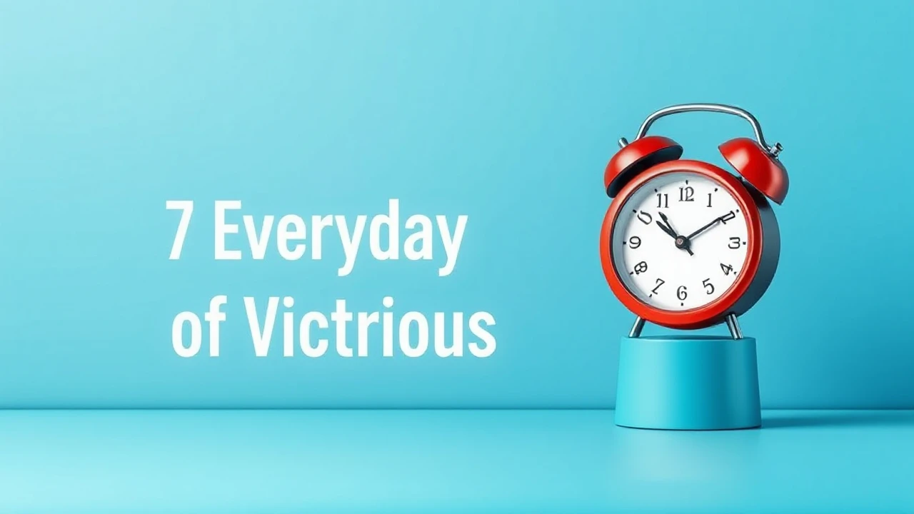 Enhancing Productivity: 7 Everyday Habits of Victorious People