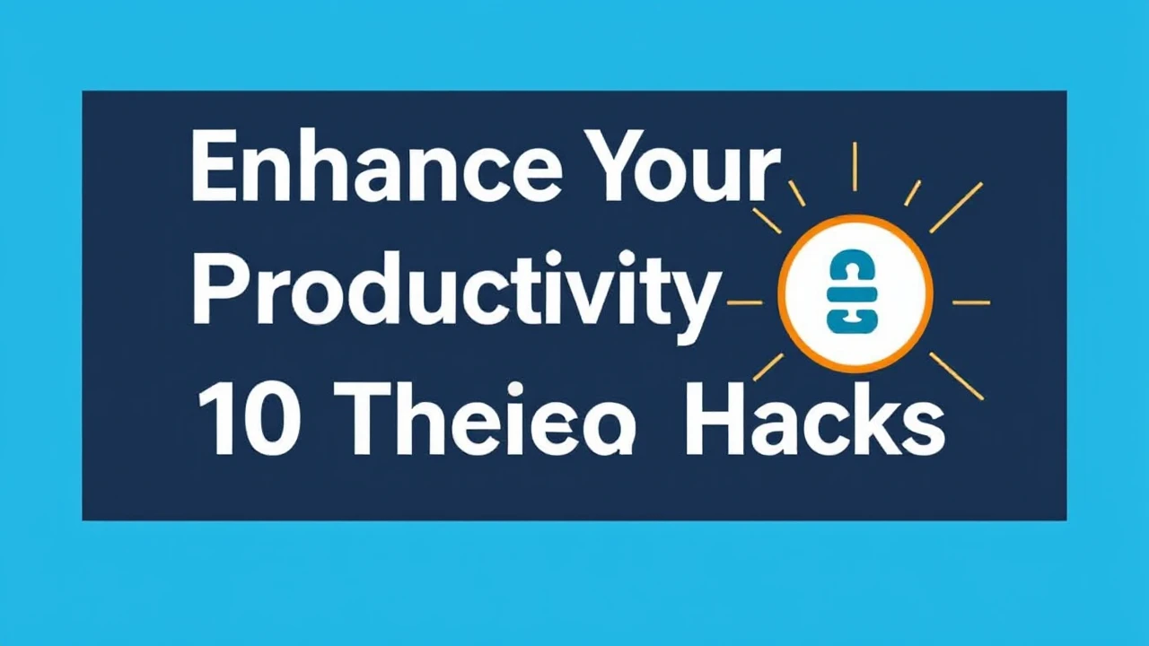 Enhance Your Productivity with These 10 Tech Hacks