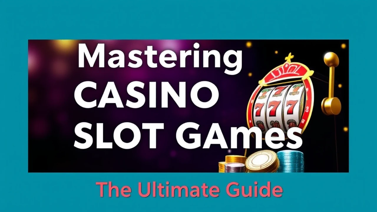 Mastering Casino Slot Games: The Ultimate Guide