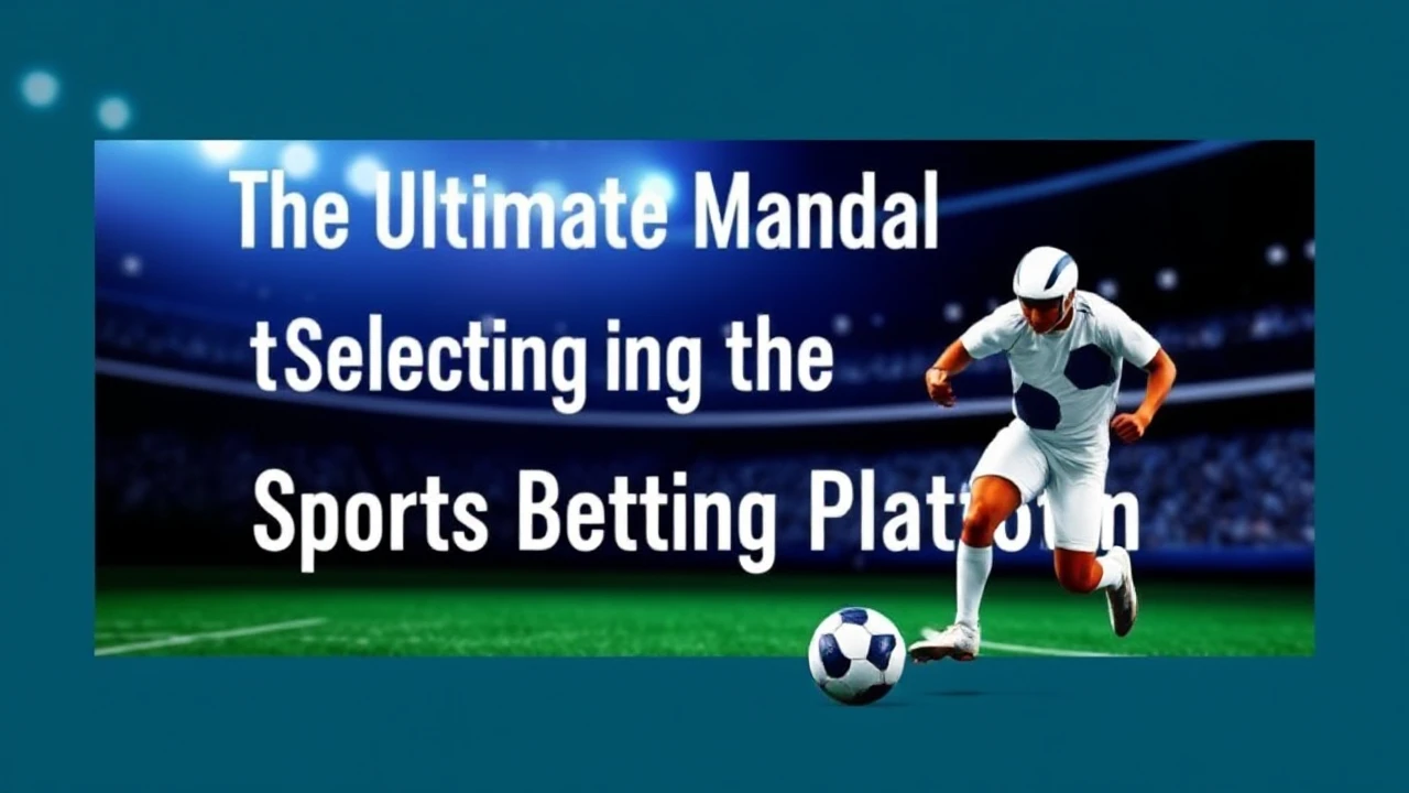 The Ultimate Manual to Selecting the Perfect Sports Betting Platform