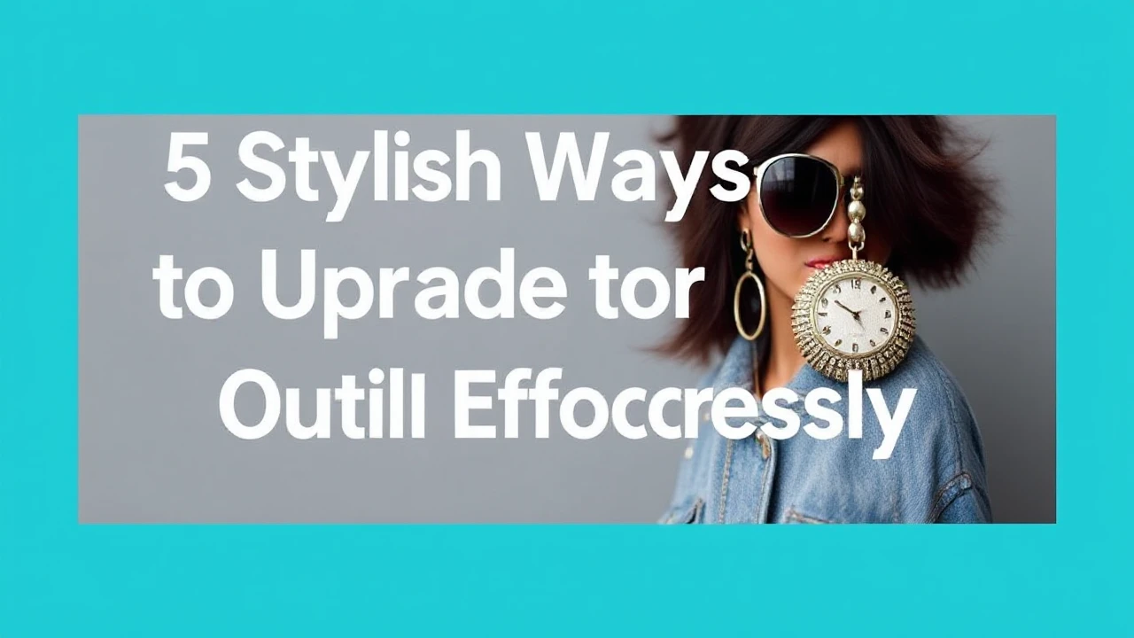 5 Stylish Ways to Upgrade Your Outfit Effortlessly