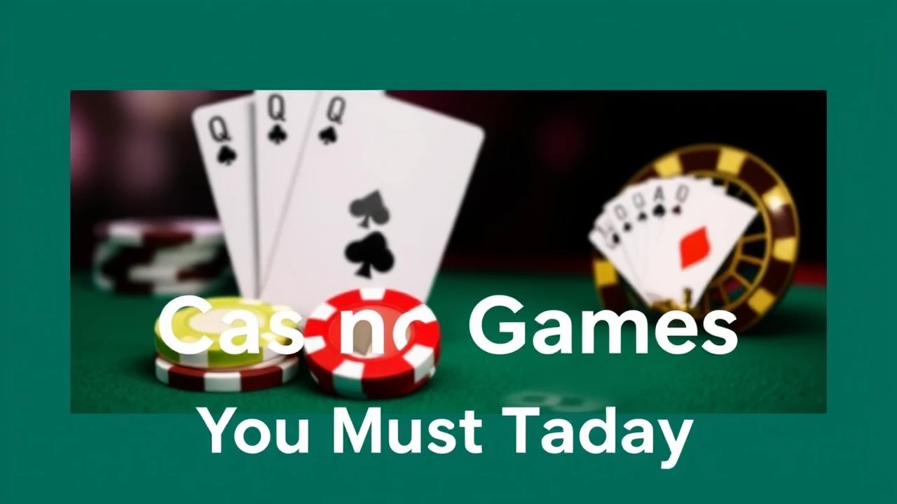 Your Go-To List of Top 10 Casino Games You Must Try Today