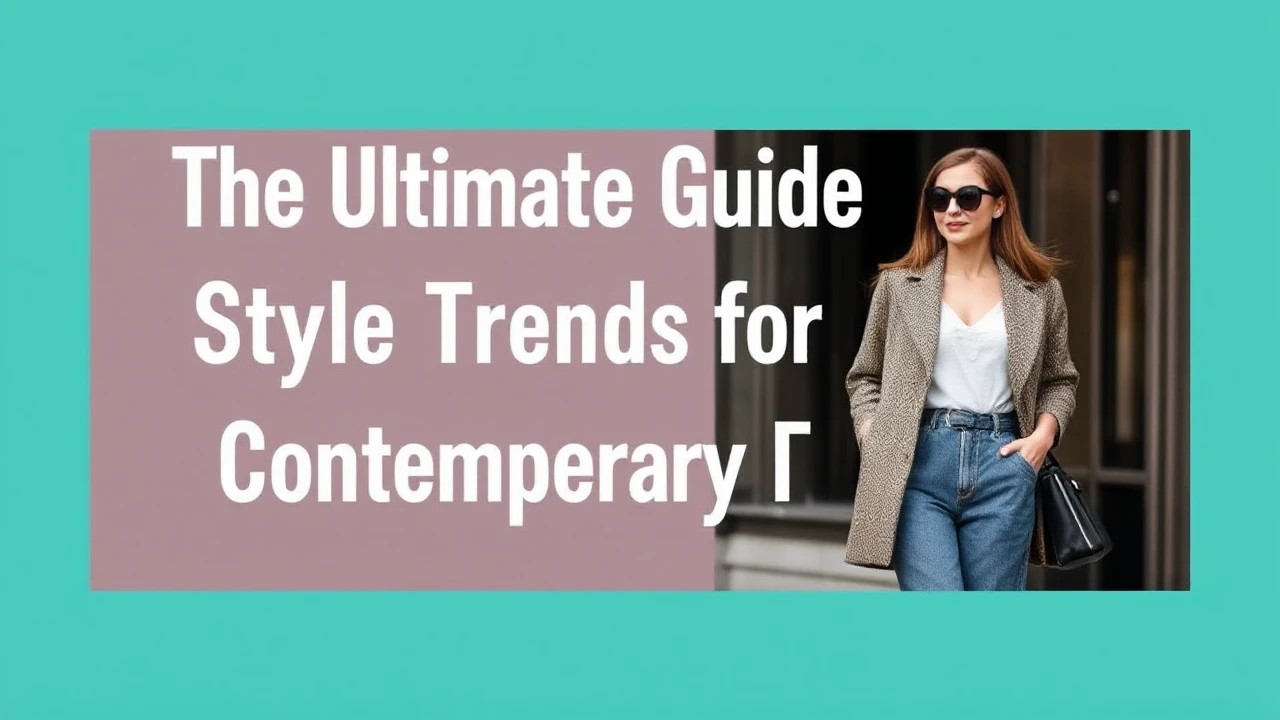 The Ultimate Guide to Style Trends for Contemporary Females