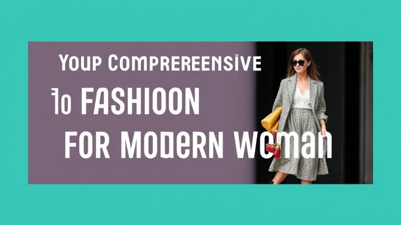 Your Comprehensive Handbook to Fashion Trends for the Modern Woman