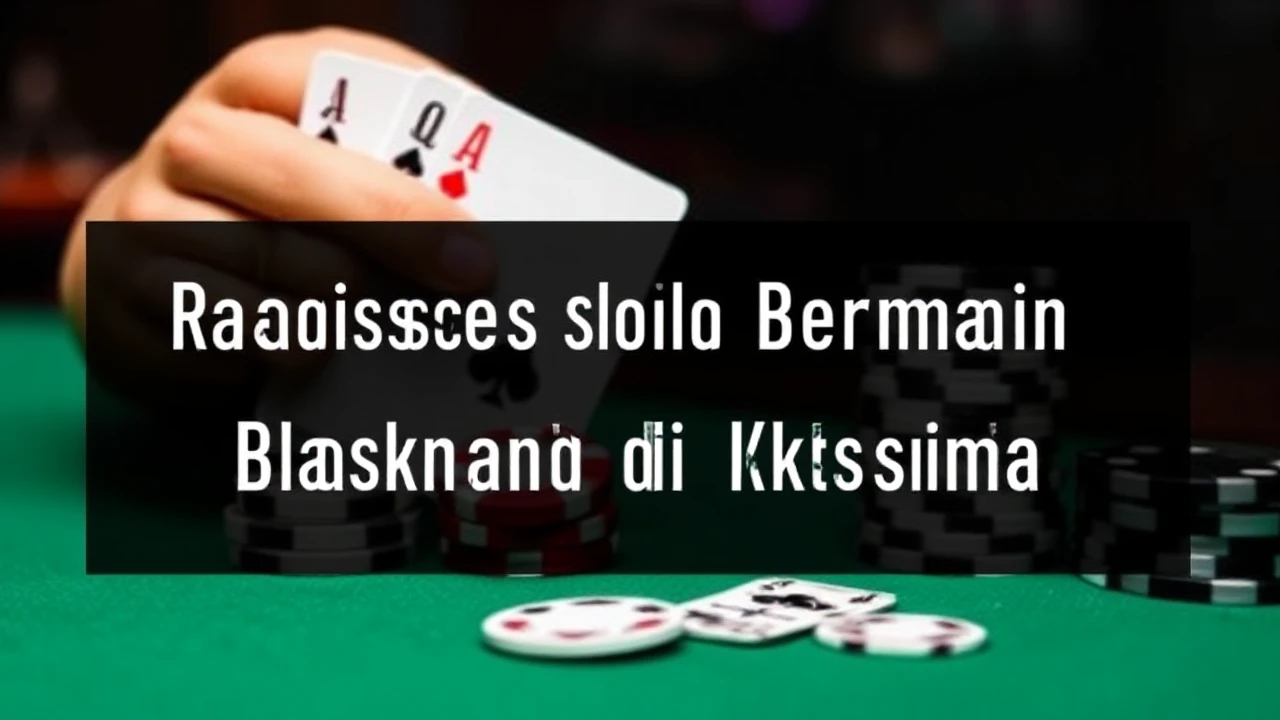 Rahasia Sukses Bermain Blackjack di Kasino