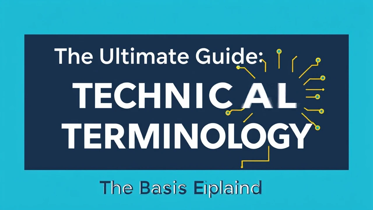 The Ultimate Guide Technical Terminology: The Basics Explained