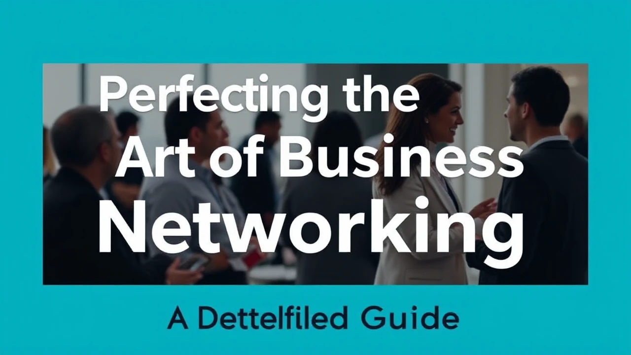 Perfecting the Art of Business Networking: A Detailed Guide