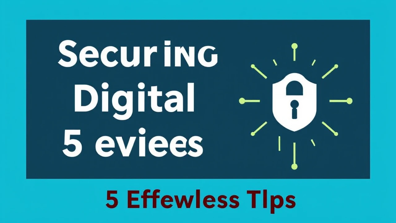 Securing Your Digital Devices: 5 Effortless Tips