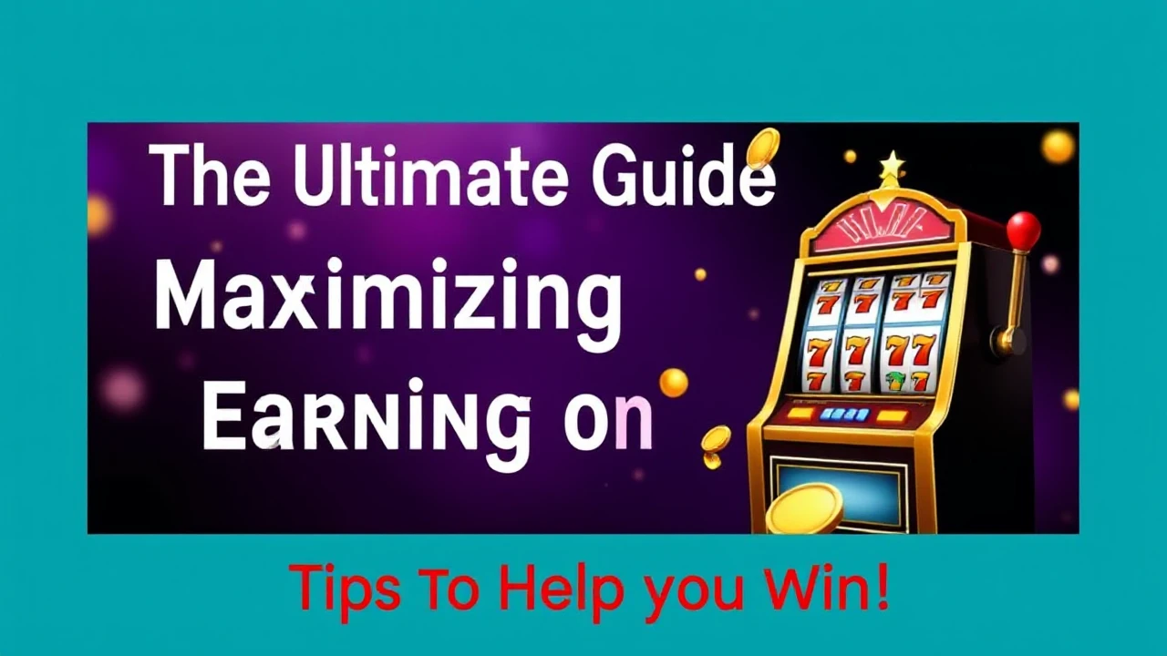 The Ultimate Guide to Maximizing Earnings on Slots: Tips To Help You Win