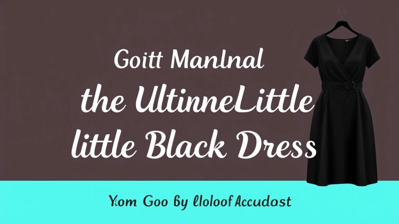 Your Go-To Manual of Selecting the Ultimate Little Black Dress