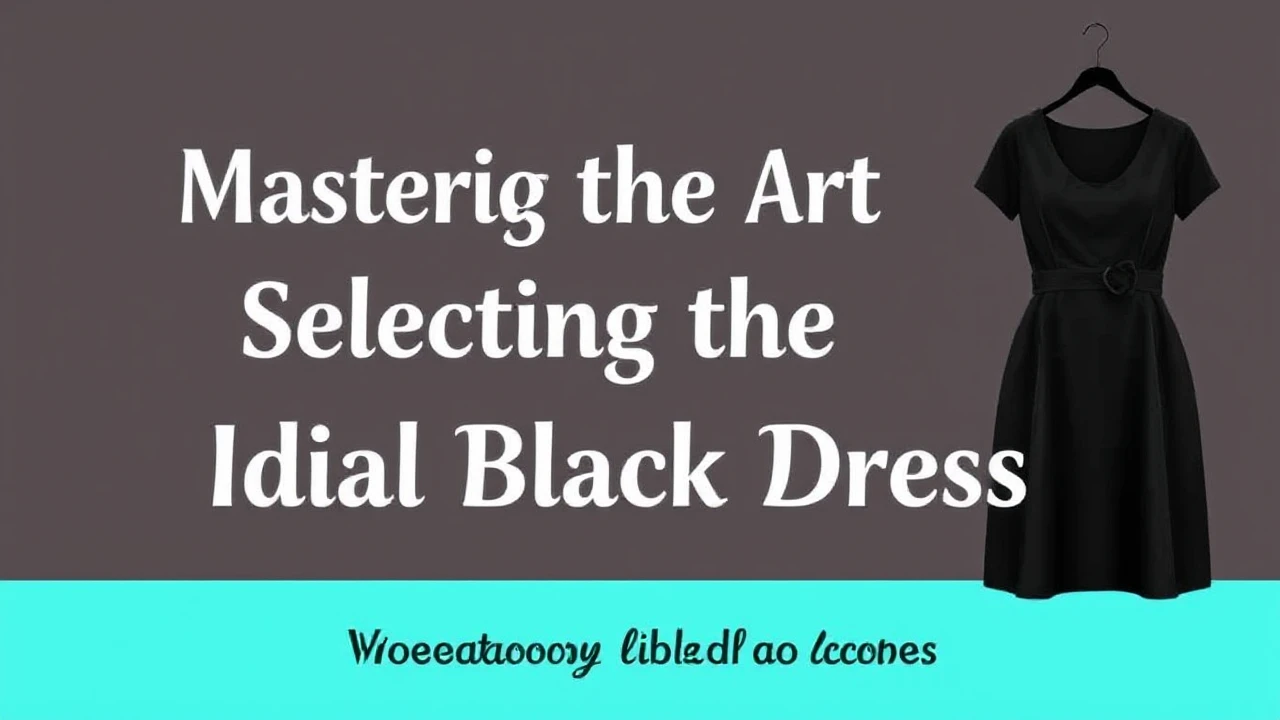 Mastering the Art of Selecting the Ideal Little Black Dress