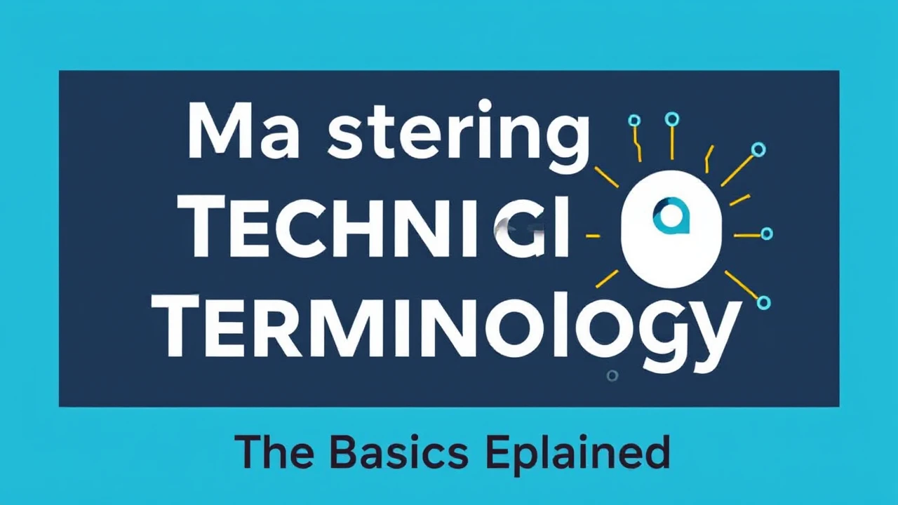 Mastering Technical Terminology: The Basics Explained