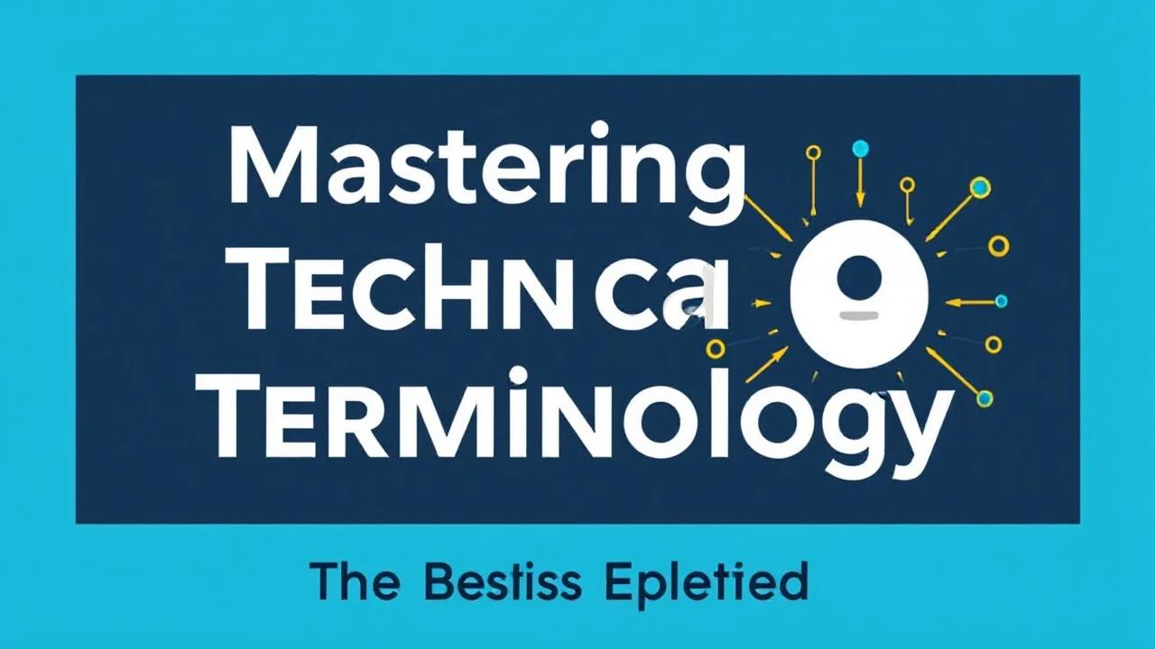 Mastering Technical Terminology: The Basics Explained