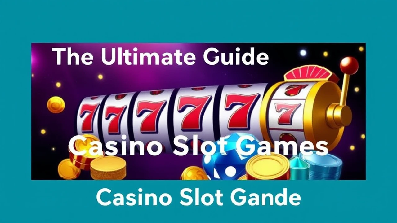 The Ultimate Guide to Casino Slot Games: How to Play & Win