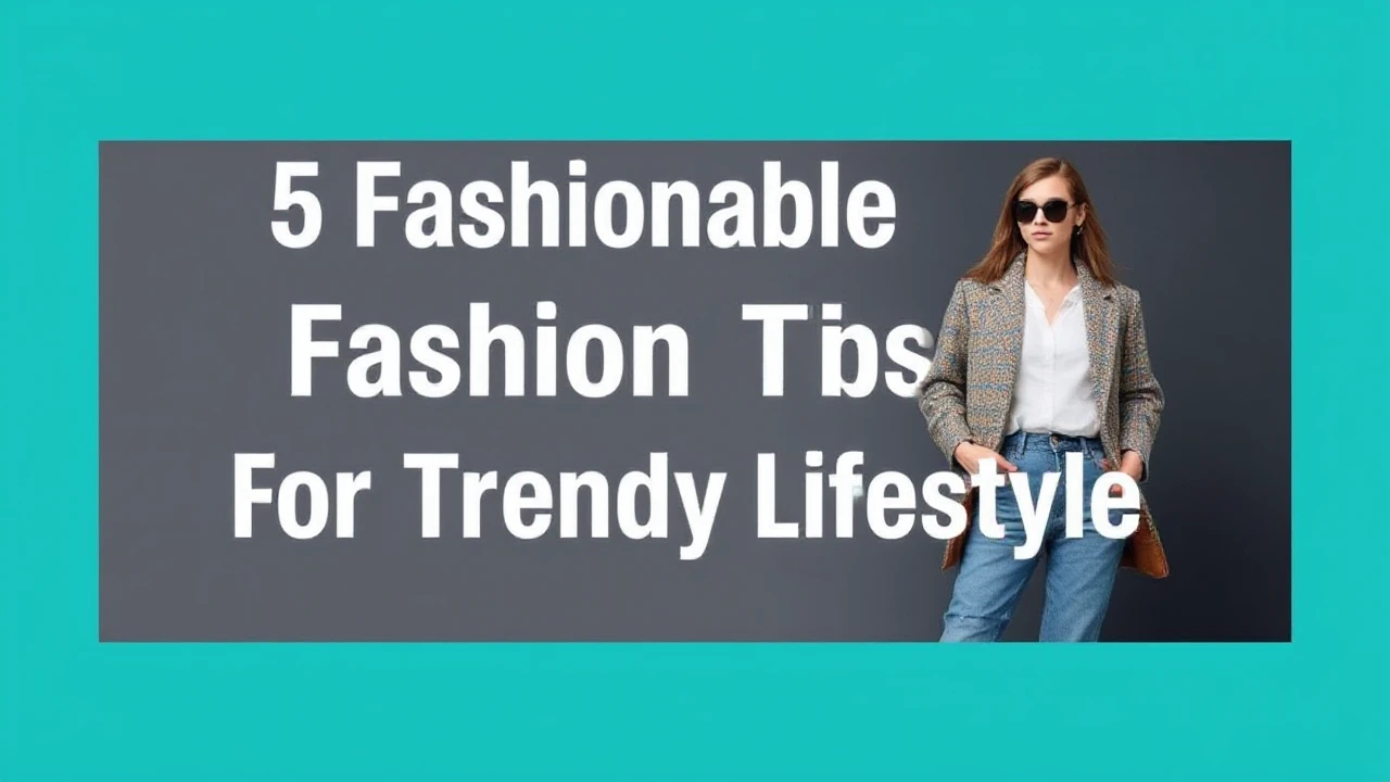 5 Fashionable Fashion Tips for a Trendy Lifestyle