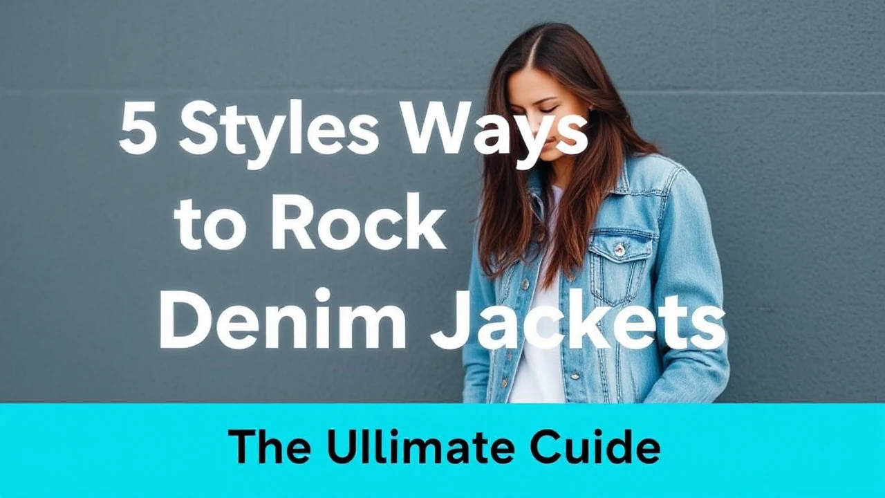 5 Stylish Ways to Rock Denim Jackets During the Current Season: Your Ultimate Guide