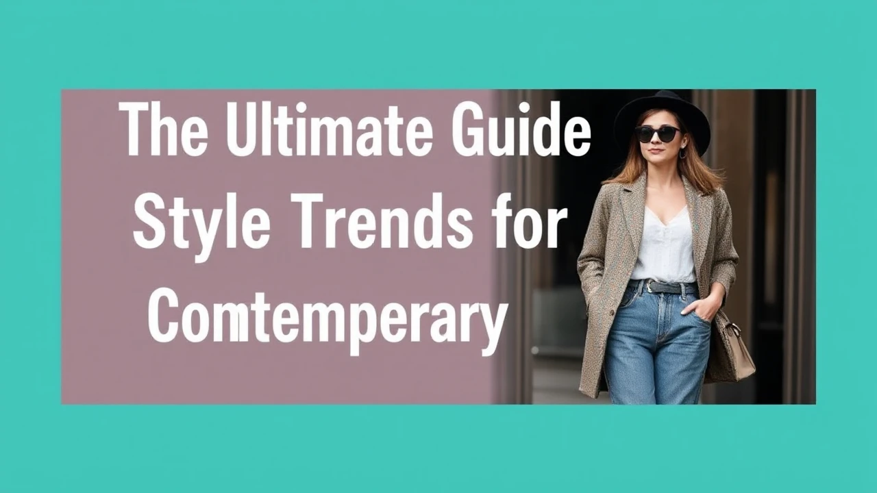 The Ultimate Guide to Style Trends for Contemporary Females