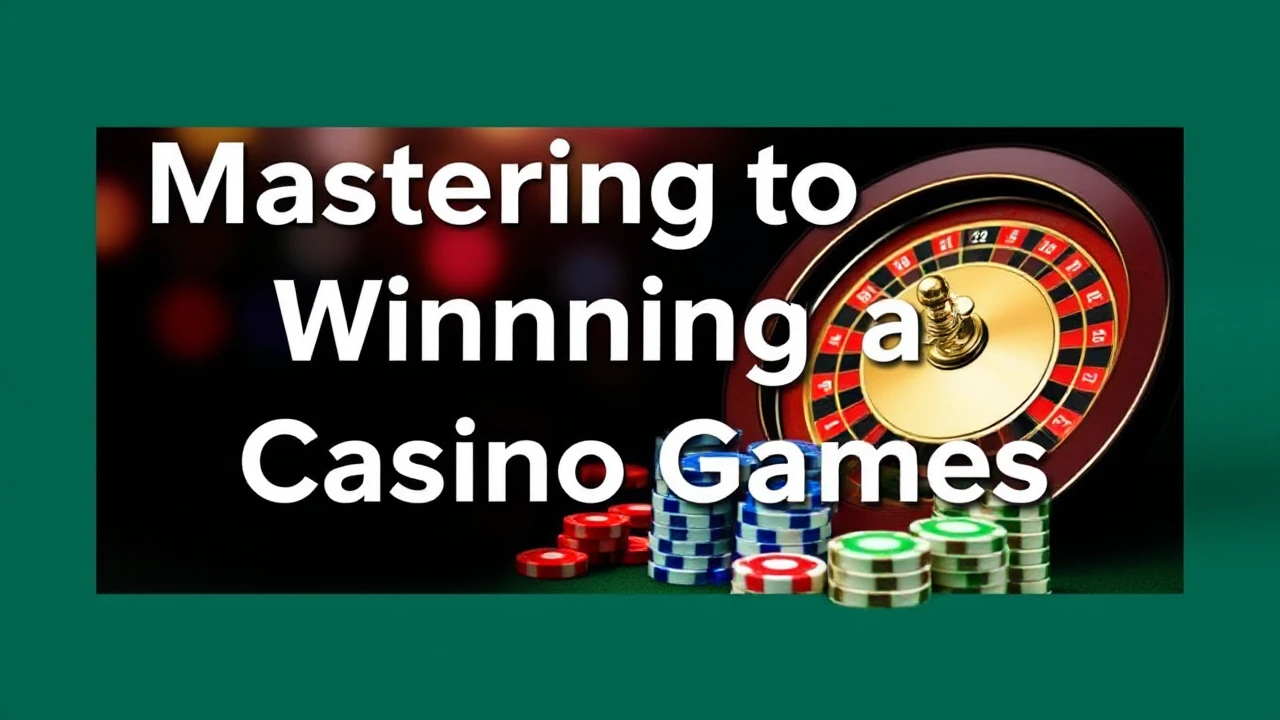 Mastering to Winning at Casino Games
