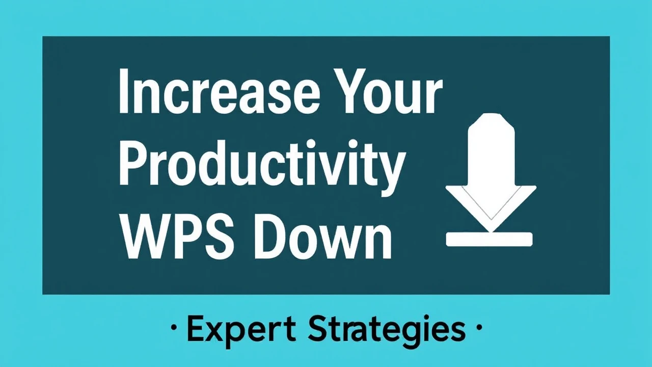 Increase Your Productivity with WPS Download: Expert Strategies