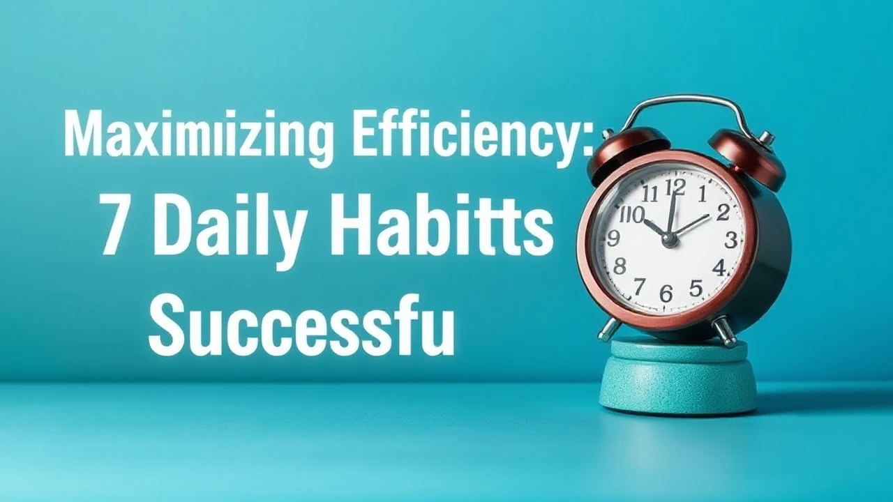 Maximizing Efficiency: 7 Daily Habits of Successful People