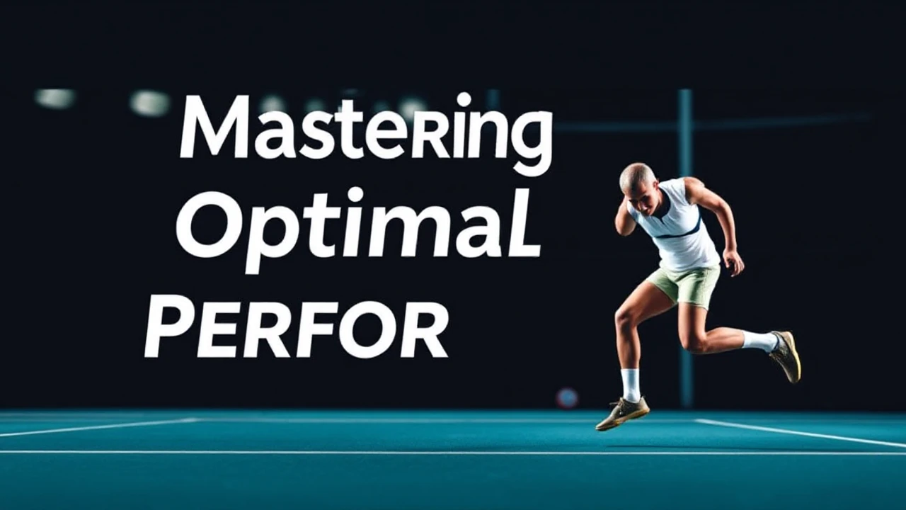 Mastering Optimal Performance: Psychological Strategies for Sports Professionals